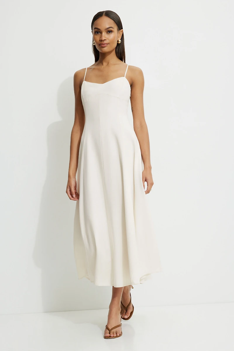 Robe maxi Belle à col en cœur