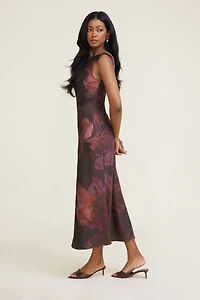 Robe maxi en satin Liora