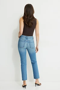 Jean ajusté à taille haute Frenchie
