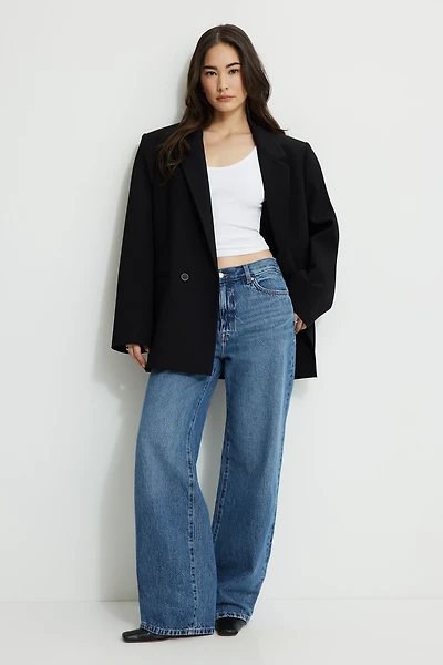 Sydney Mid Rise Baggy Fit Jeans