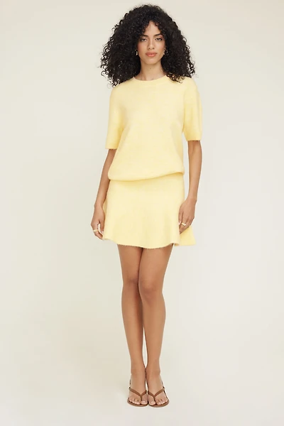 Aura Boxy Short Sleeve Sweater