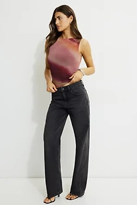 Nola Printed Mesh Tank Top