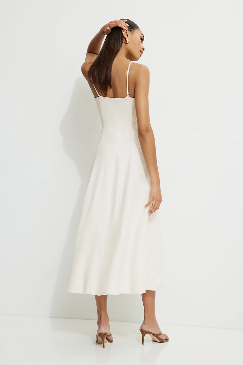 Robe maxi Belle à col en cœur