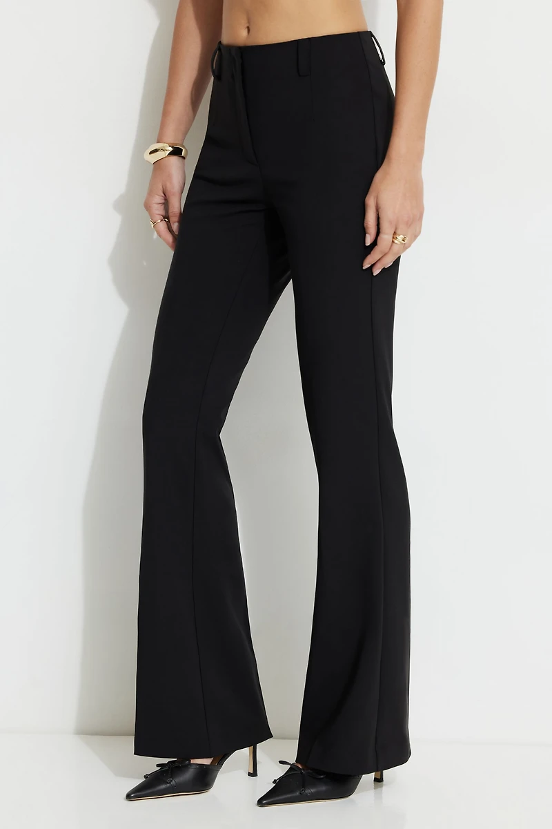 Pantalon évasé à taille haute