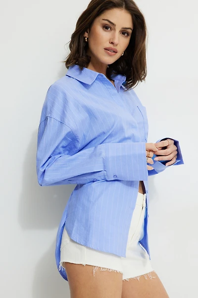 Chemise cintrée en tissu Oxford Monroe