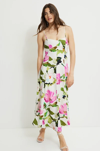 Robe maxi Belle à col en cœur