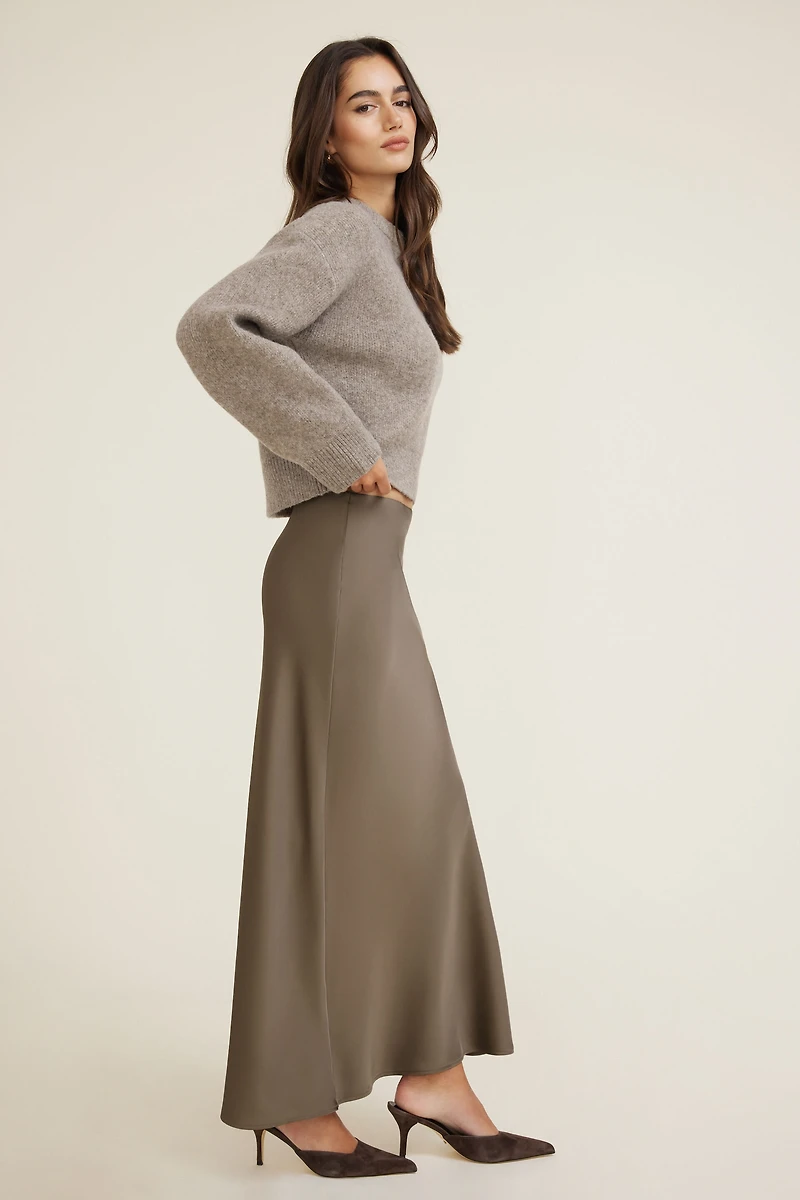 Satin Maxi Skirt