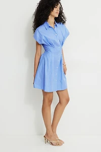 Minirobe chemise évasée Oxford