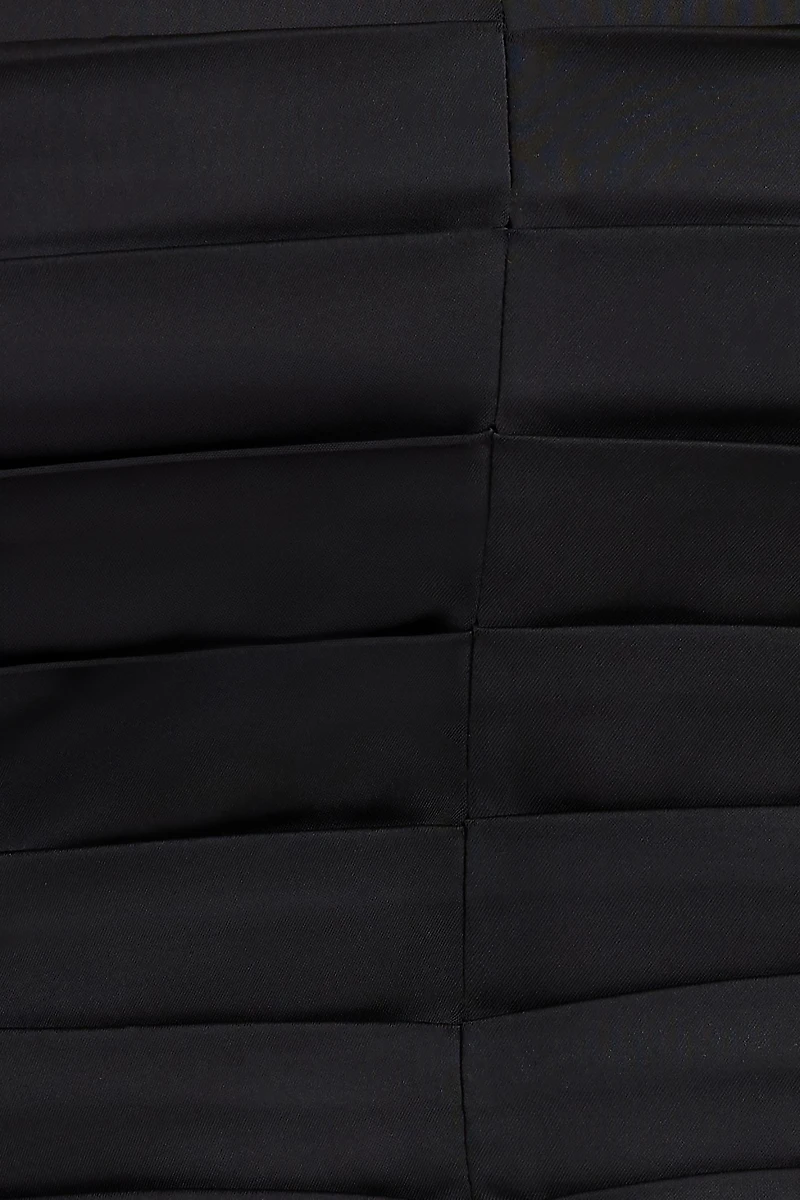 Pleated Satin Tank Top