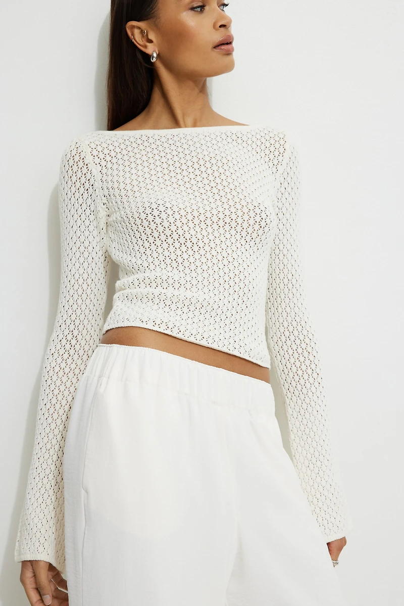 Carlina Crocheted Sweater