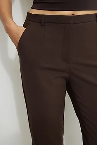 Pantalon à jambe ajustée taille haute
