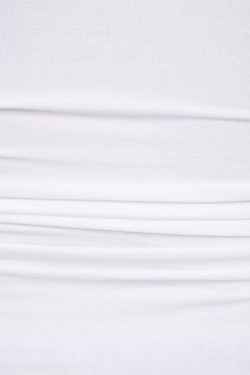 Hana Off Shoulder Shirred T Shirt