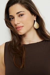 Pendants d’oreilles à gros coquillages