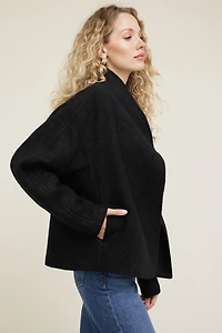 Blouson enveloppant en laine