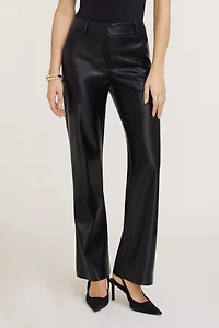 Camelia Straight Leg Faux Leather Pants