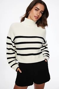 Crop Turtleneck Sweater