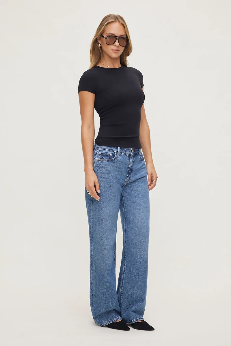 T-shirt à col rond Rumi