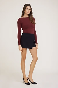 Jupe-short asymétrique Akaia