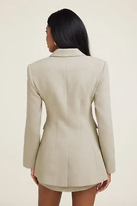 Veston cintré à la taille