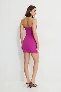 Draped Mini Tube Dress