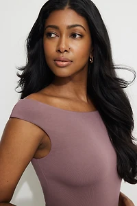 Off Shoulder Jersey Bodysuit