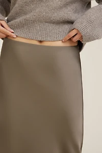 Jupe maxi en satin