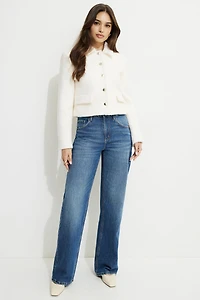 Short Bouclé Blazer