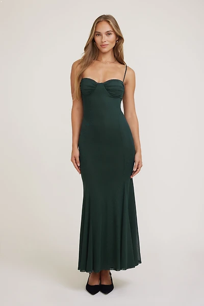 Monet Mesh Maxi Dress