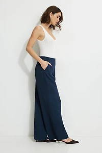 Jourdan Mid Rise Wide Leg Pants