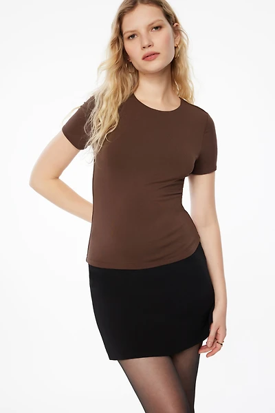 T-shirt à col rond Drea