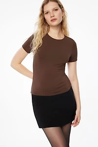 T-shirt à col rond Drea