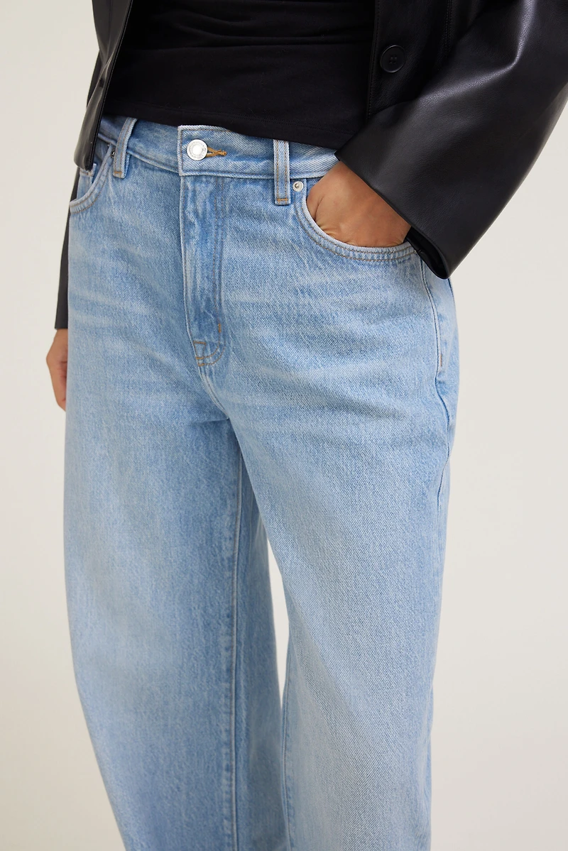 Jean ample Sydney à taille mi-haute