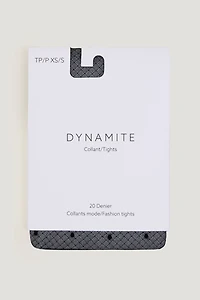 Sheer Polka Dot Fishnet Tights