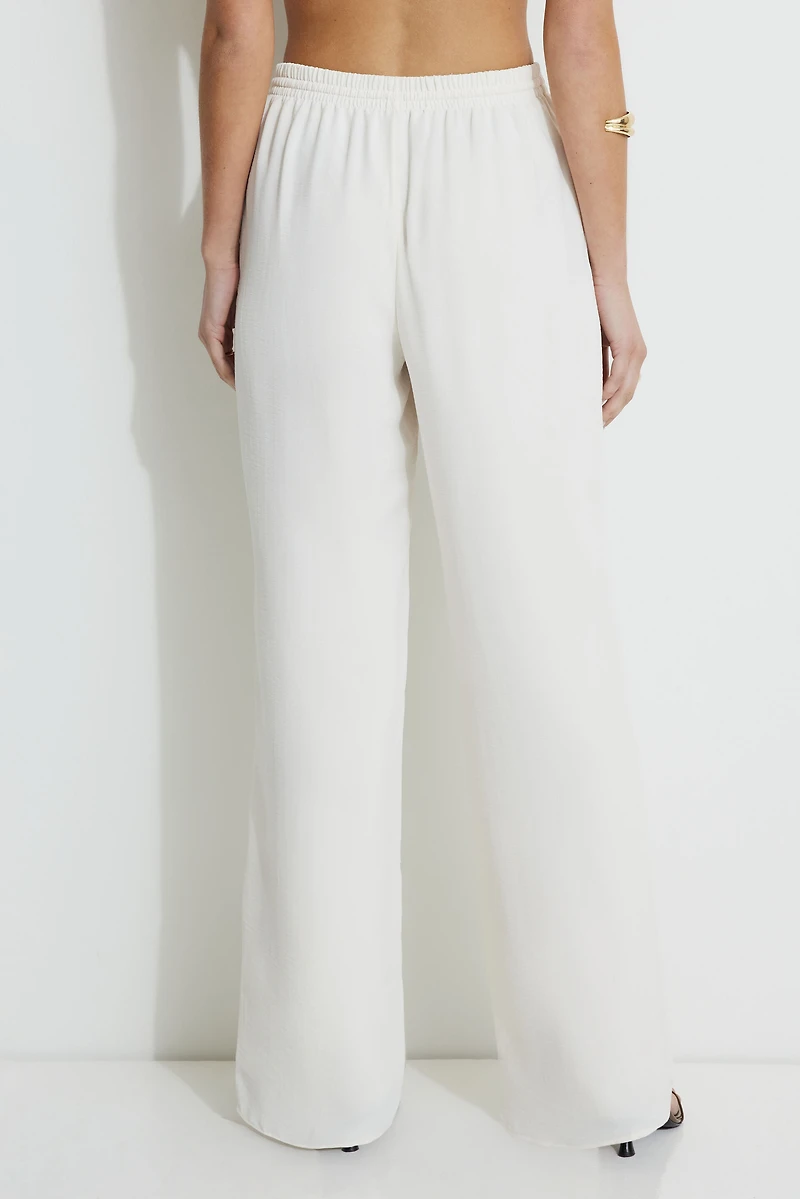 Wide Leg Pull On Pants