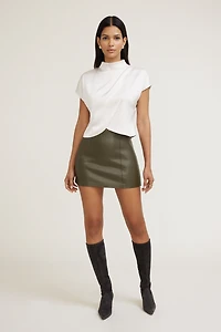 Blouse superposée en satin
