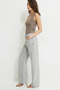 Mika Mid Rise Relaxed Straight Leg Jeans