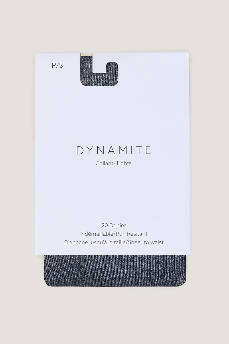 Collants diaphane jusqu'à la taille