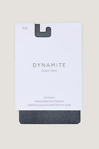 Collants diaphane jusqu'à la taille