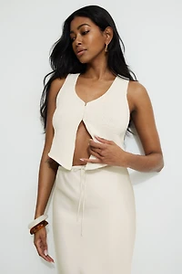 Veste en tricot à ouverture