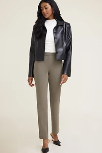 Blouson court en faux cuir Charlotte