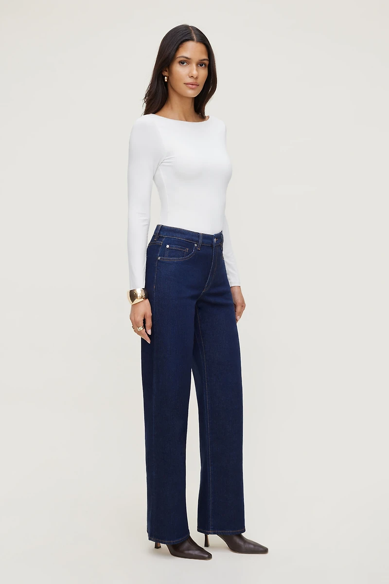 Haut sculptant à manches longues Nola