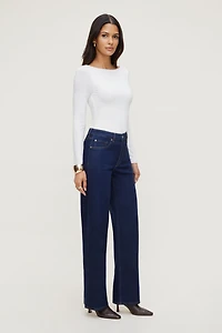 Haut sculptant à manches longues Nola