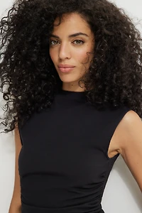 Minirobe froncée en jersey