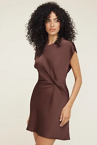 Minirobe nouée en satin
