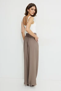 Pleated Wide Leg Pants