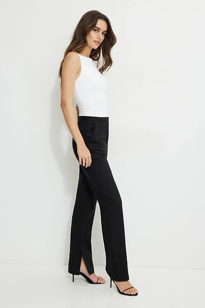 High Rise Slim Leg Pants