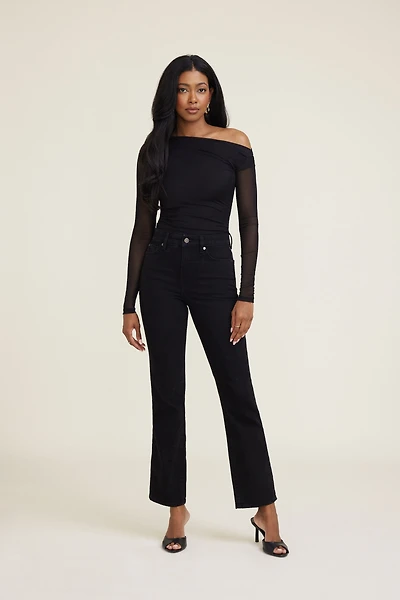 Cleo Mesh Long Sleeve Top