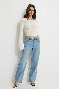 Mika Mid Rise Relaxed Straight Leg Jeans