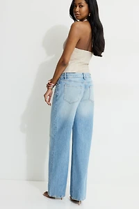Jean ample Sydney à taille mi-haute