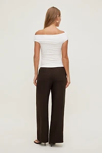 Leo Linen Wide Leg Pants